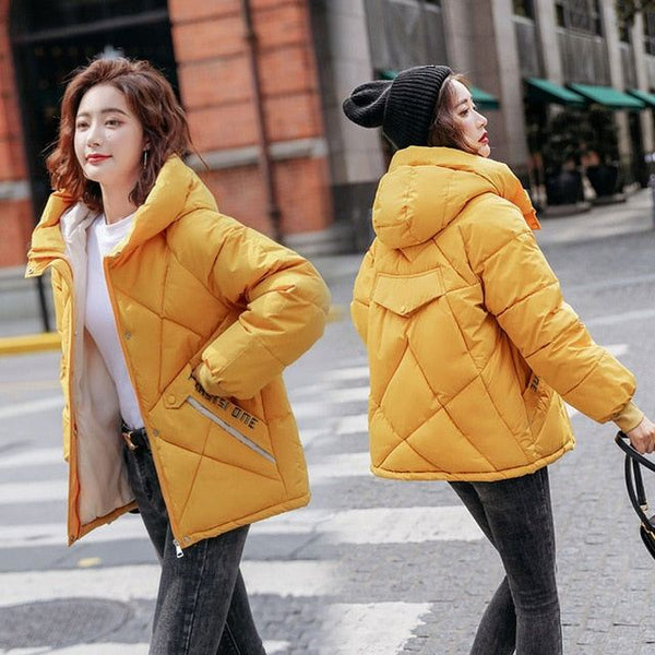 New Autumn Winter Women's Hooded Thick Down Cotton Padded Jacket - Frimunt Clothing Co.