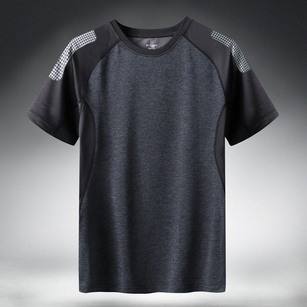 Quick Dry Sport T Shirt Men's Short Sleeves Summer Casual Plus Asian Sizes Up to 6XL - Frimunt Clothing Co.