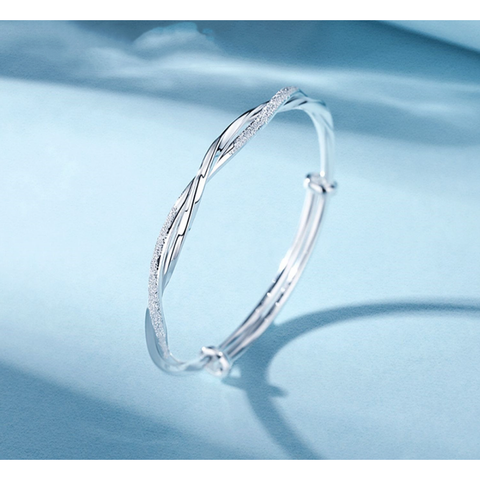 Silver Plated Mobius Ring Bracelet For Women - Frimunt Clothing Co.