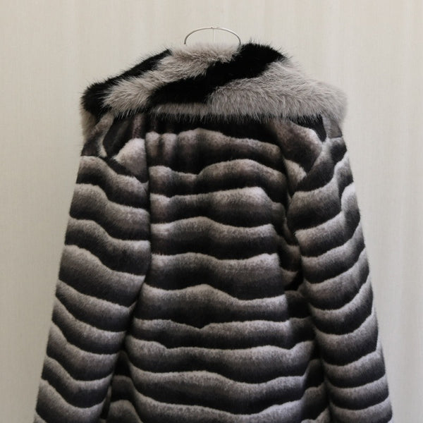 Men's Mid-length Thick Faux Fur Coat Plus Sizes Fur Collar Designer Men's Clothing - Frimunt Clothing Co.