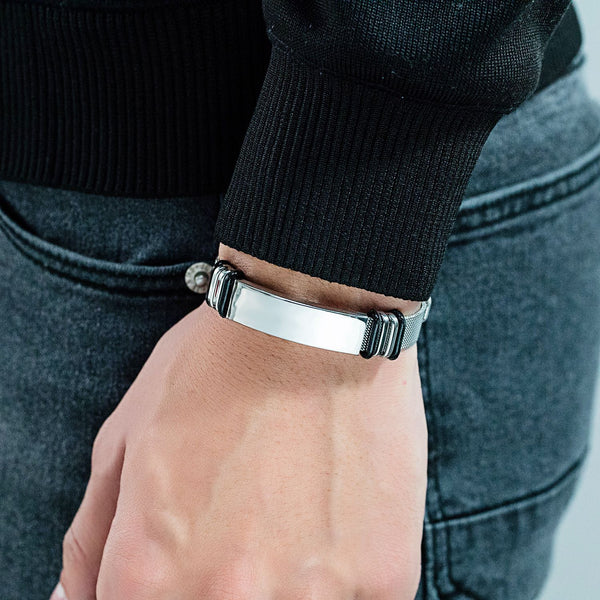 Men's Titanium Steel Mesh Strap Bracelet - Frimunt Clothing Co.