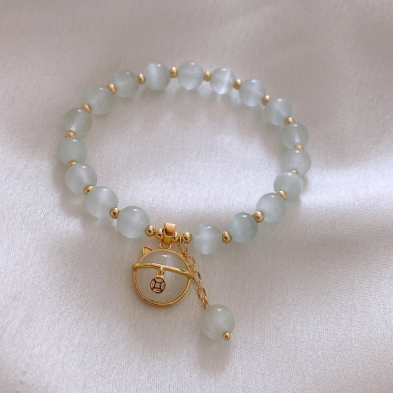 Lucky Coin Charm Opal Bracelet - Frimunt Clothing Co.