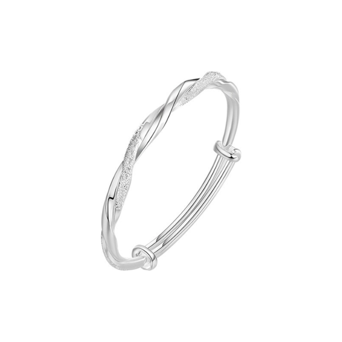 Silver Plated Mobius Ring Bracelet For Women - Frimunt Clothing Co.