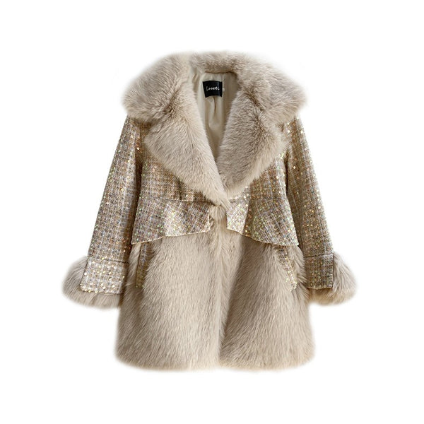 Winter Fluffy Faux Fur Coat Women Fashion Warm Women's Coat Fur Jacket - Frimunt Clothing Co.