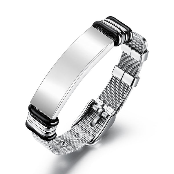 Men's Titanium Steel Mesh Strap Bracelet - Frimunt Clothing Co.