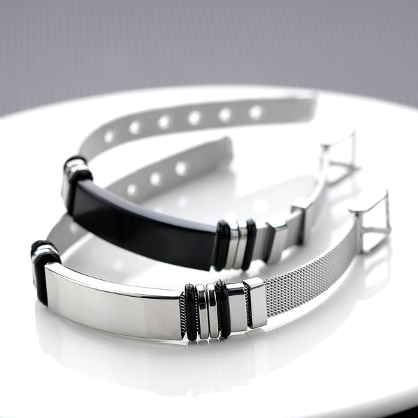 Men's Titanium Steel Mesh Strap Bracelet - Frimunt Clothing Co.