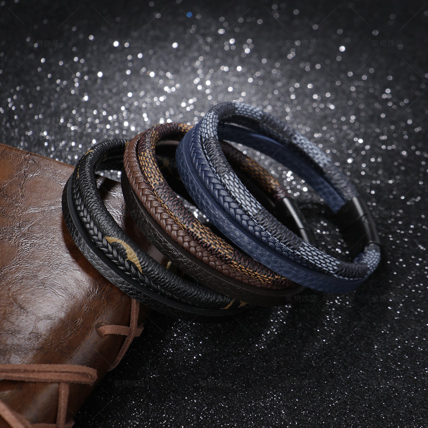 Retro Style Multi-Layer Hand-Woven Leather Magnet Buckle Bracelet - Frimunt Clothing Co.
