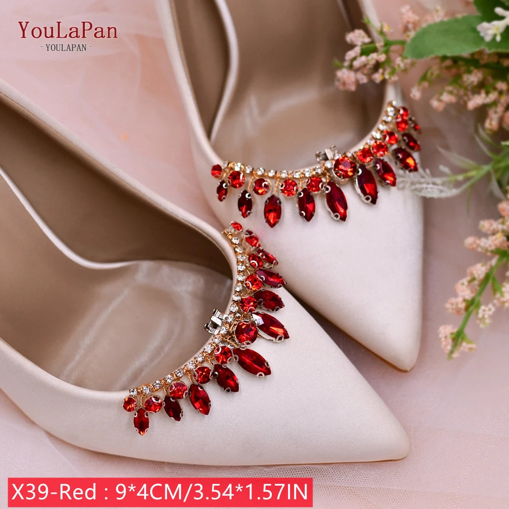 New Women's Shoe Rhinestone Clip Charms 2 Pcs. - Frimunt Clothing Co.