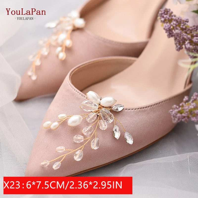 New Women's Shoe Rhinestone Clip Charms 2 Pcs. - Frimunt Clothing Co.