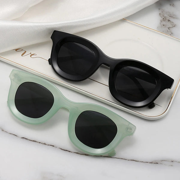 Trendy Round Colorful Women Sunglasses Retro Trending Jelly Color Eyewear UV400 - Frimunt Clothing Co.
