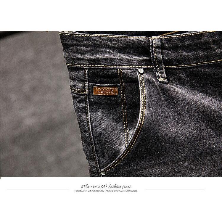 Men's Skinny Jeans Zipper Fly Slim Fit Denim Stretch Jean Pencil Leg Pants - Frimunt Clothing Co.