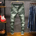 Men's Skinny Jeans Zipper Fly Slim Fit Denim Stretch Jean Pencil Leg Pants - Frimunt Clothing Co.