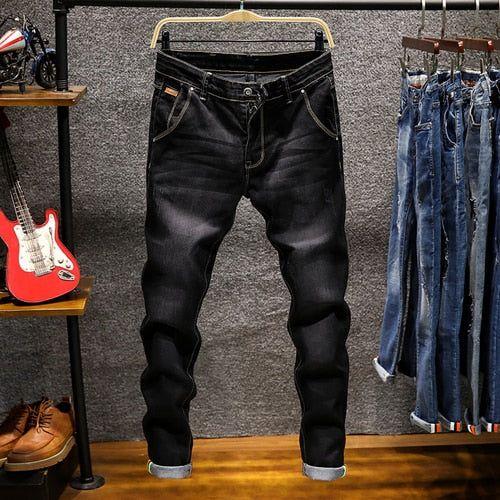 Men's Skinny Jeans Zipper Fly Slim Fit Denim Stretch Jean Pencil Leg Pants - Frimunt Clothing Co.