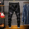 Men's Skinny Jeans Zipper Fly Slim Fit Denim Stretch Jean Pencil Leg Pants - Frimunt Clothing Co.