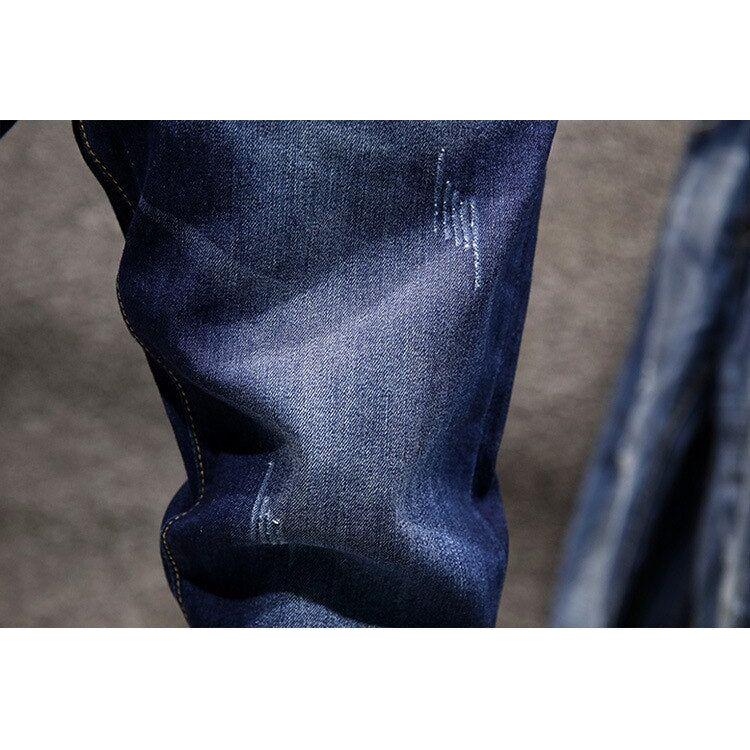 Men's Skinny Jeans Zipper Fly Slim Fit Denim Stretch Jean Pencil Leg Pants - Frimunt Clothing Co.