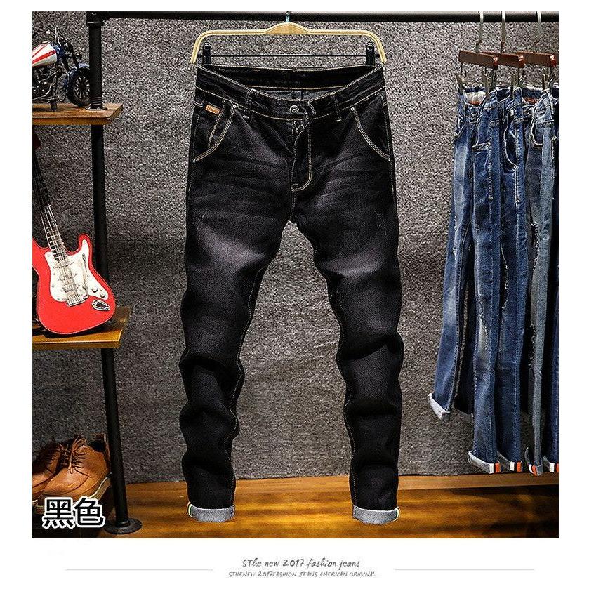 Men's Skinny Jeans Zipper Fly Slim Fit Denim Stretch Jean Pencil Leg Pants - Frimunt Clothing Co.