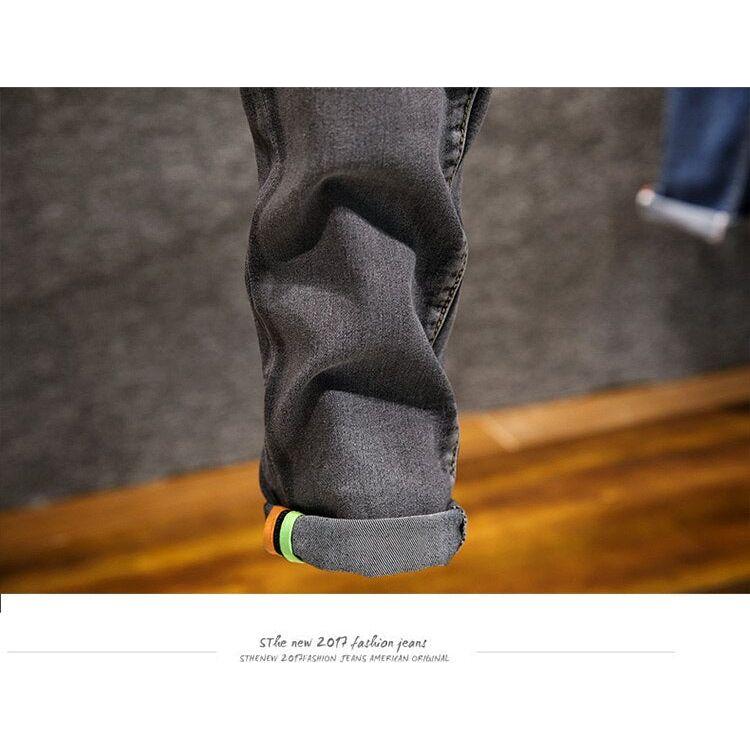 Men's Skinny Jeans Zipper Fly Slim Fit Denim Stretch Jean Pencil Leg Pants - Frimunt Clothing Co.