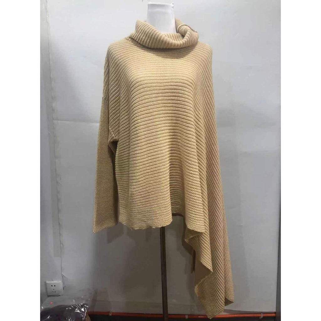 Women's Asymmetric Sweater For Women Turtleneck Long Sleeve Side Split Knitwear - Frimunt Clothing Co.