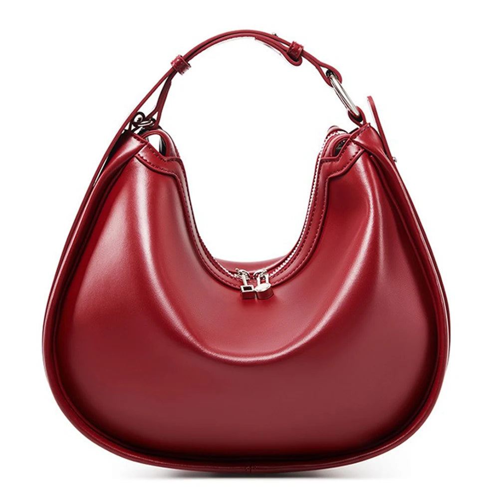 Women's Genuine Leather Shoulder Hobo Bag - Frimunt Clothing Co.