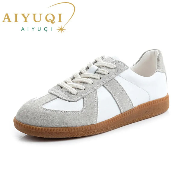 Women's Sneakers Genuine Leather Training Shoes 3 Colors Fall Season