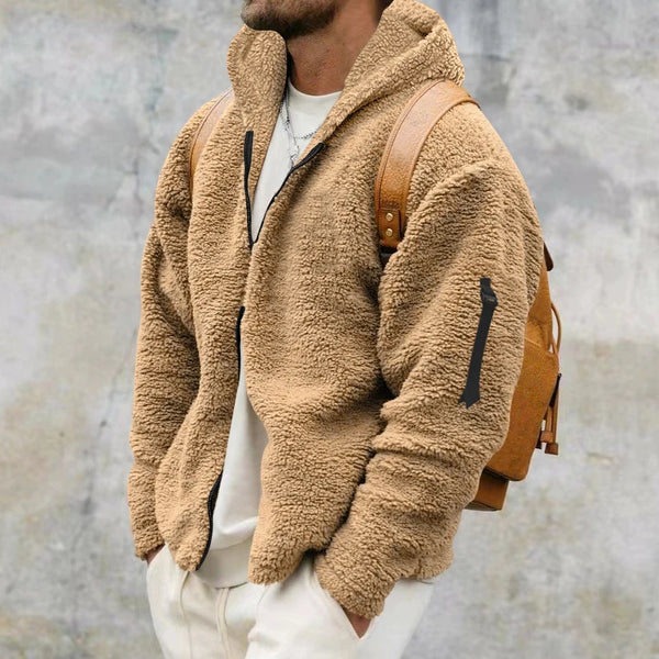 Men's Cotton Fleece Hooded Jacket - Frimunt Clothing Co.