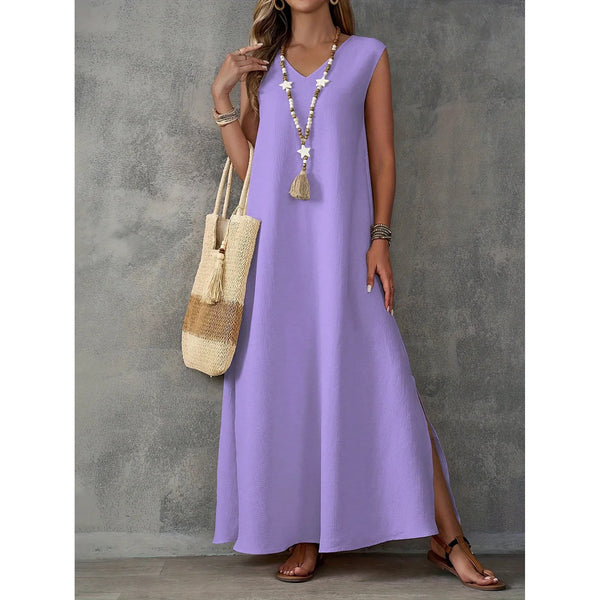 Boho Breeze Sleeveless Maxi Dress - Frimunt Clothing Co.