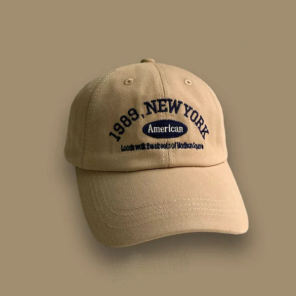 Men's Embroidered 1989 New York Washed Cotton Baseball Hats Adjustable Snapback - Frimunt Clothing Co.