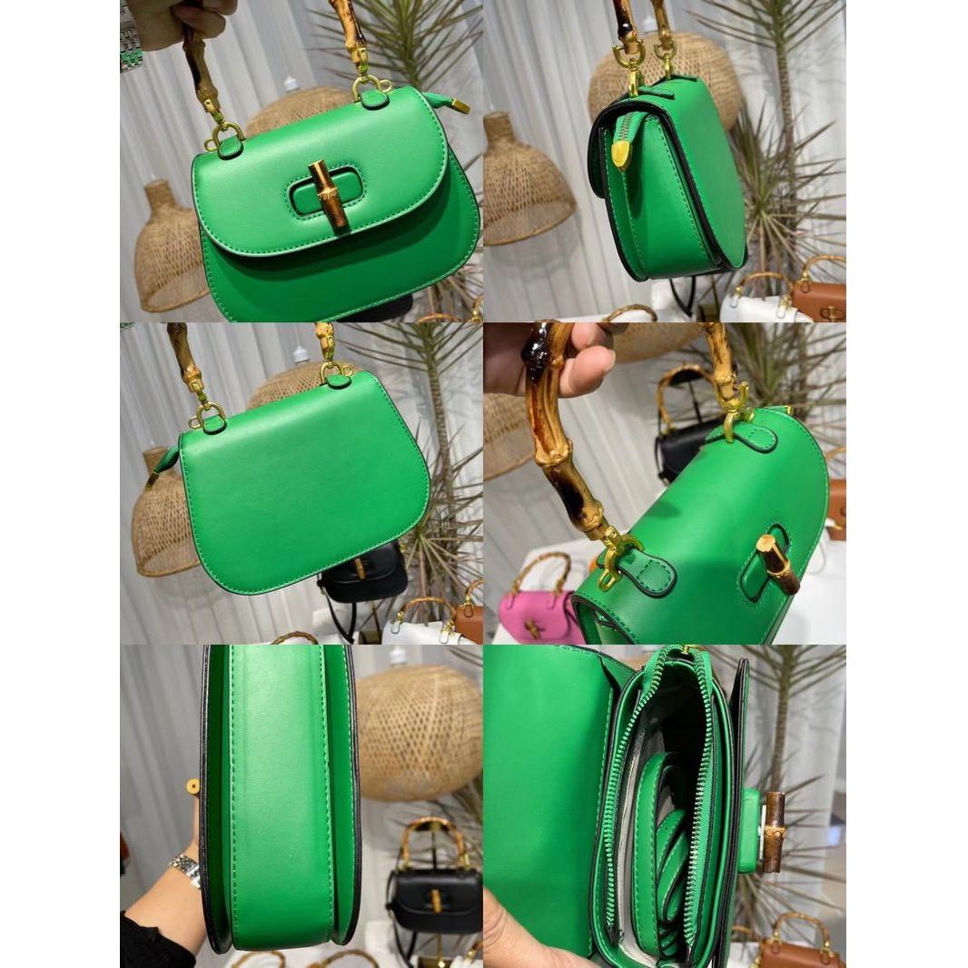 Vintage Soft Leather Bamboo Top-handle Crossbody Shoulder Strap - Frimunt Clothing Co.