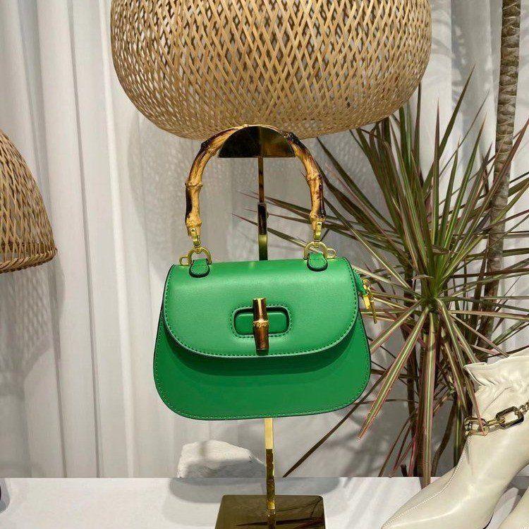 Vintage Soft Leather Bamboo Top-handle Crossbody Shoulder Strap - Frimunt Clothing Co.