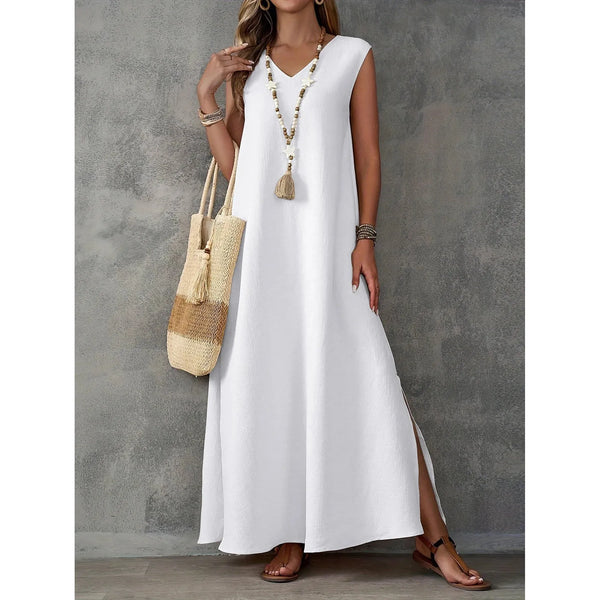 Boho Breeze Sleeveless Maxi Dress - Frimunt Clothing Co.
