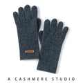 Guantes de invierno para mujer, 100 % cachemira, de alta calidad, de punto elástico, suaves y cálidos.