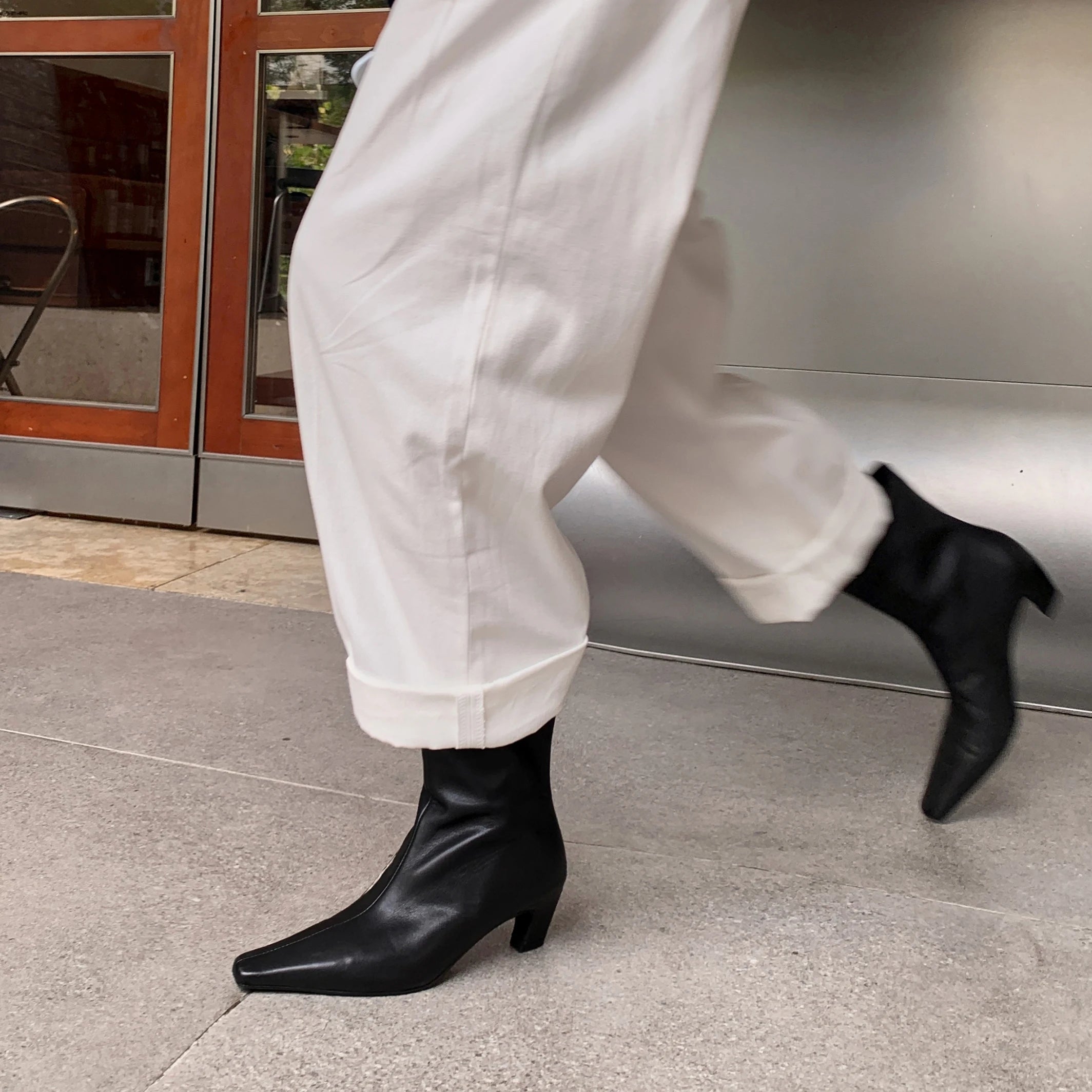 Women Ankle Boots Low Heel Genuine Leather Ankle Autumn Winter Boots - Frimunt Clothing Co.