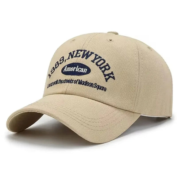 Men's Embroidered 1989 New York Washed Cotton Baseball Hats Adjustable Snapback - Frimunt Clothing Co.