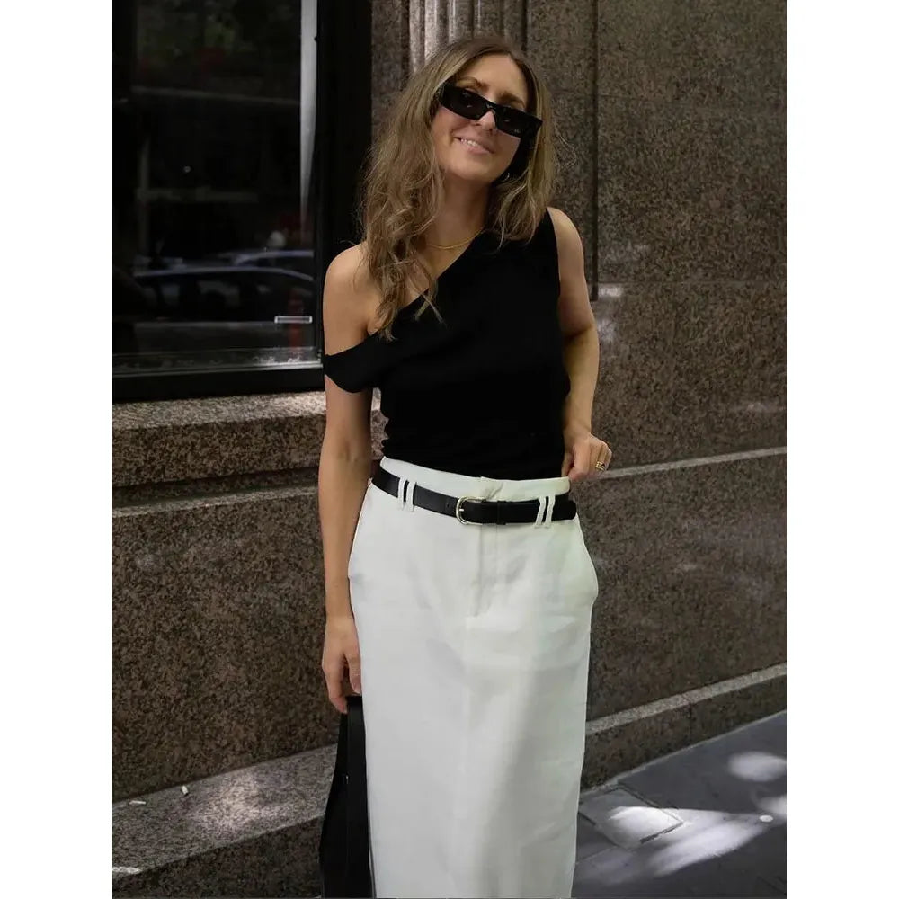 Casual Chic Women's Off Shoulder Slim Top - Frimunt Clothing Co.