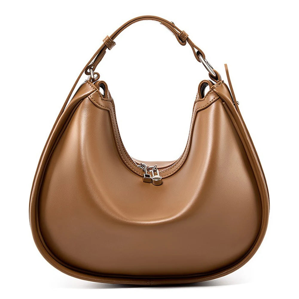 Women's Genuine Leather Shoulder Hobo Bag - Frimunt Clothing Co.