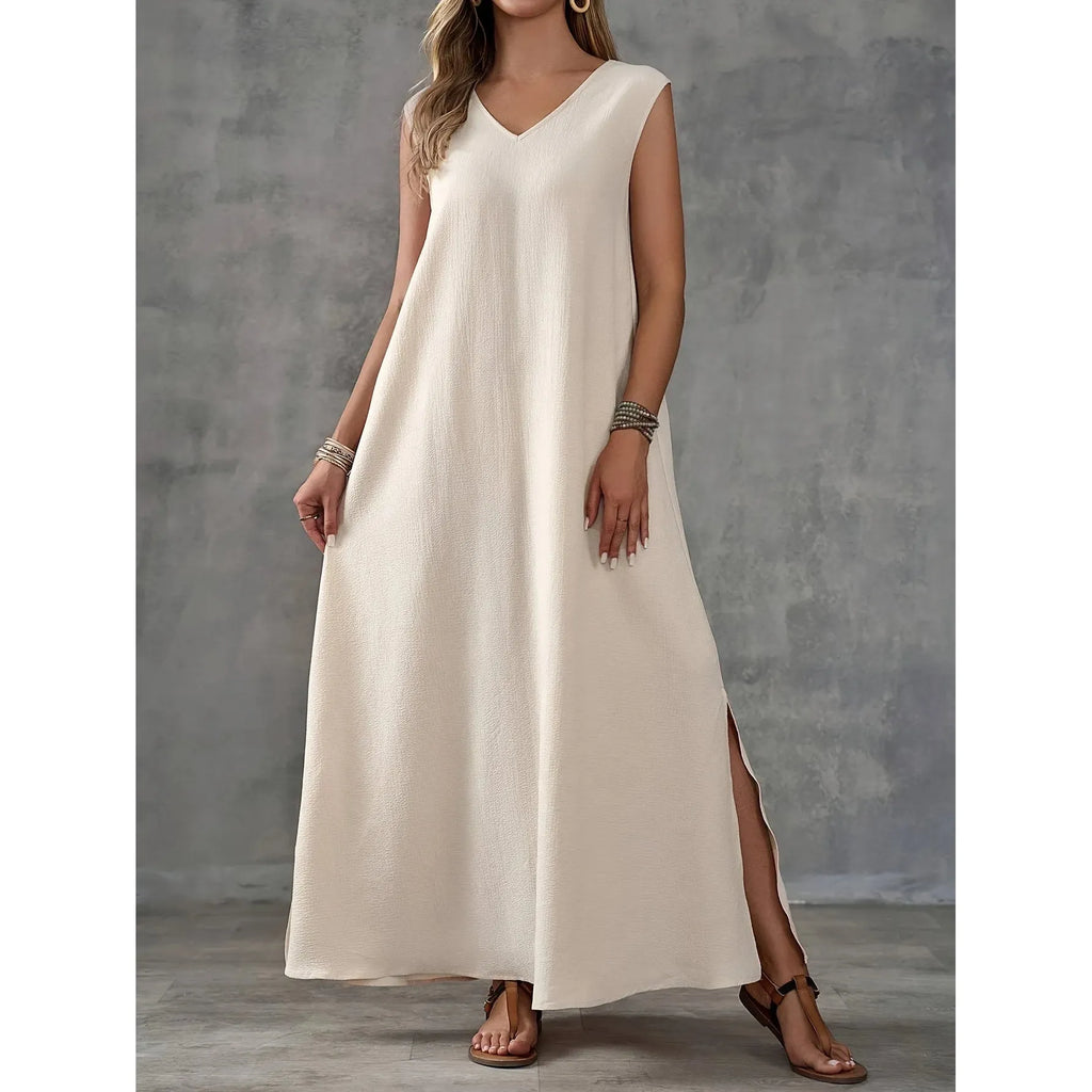 Boho Breeze Sleeveless Maxi Dress - Frimunt Clothing Co.