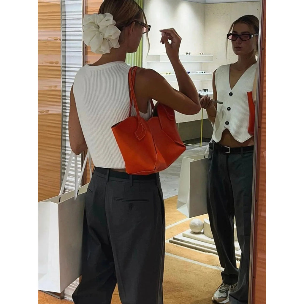 Women's Knit Casual Ribbed Solid Slim V-Neck Vest Cardigan - Frimunt Clothing Co.