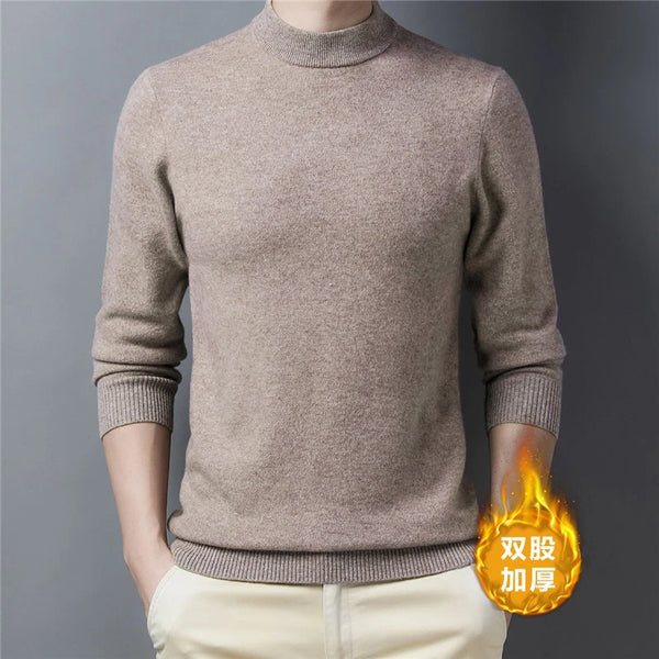 Men's Wool Sweater 100% Wool Thick 450g Fashion Essentials