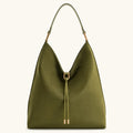 Aria Faux Suede Shoulder Bag Large Capacity - Frimunt Clothing Co.