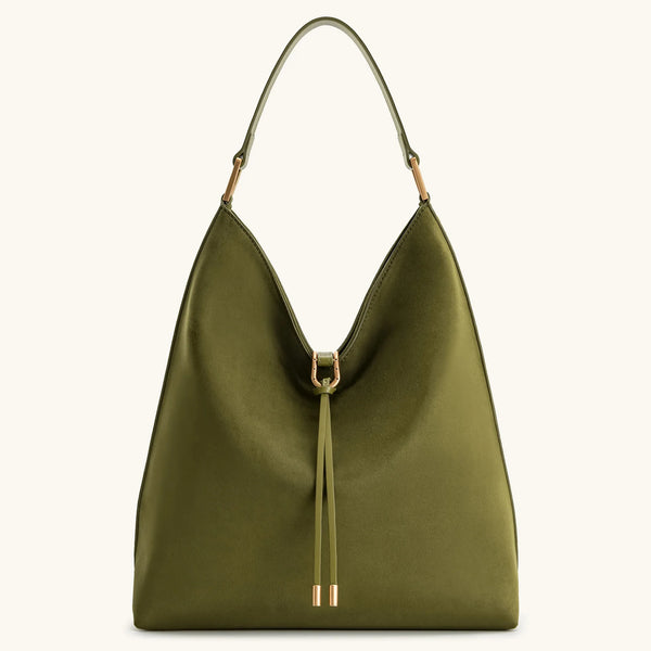 Aria Faux Suede Shoulder Bag Large Capacity - Frimunt Clothing Co.