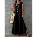 Boho Breeze Sleeveless Maxi Dress - Frimunt Clothing Co.