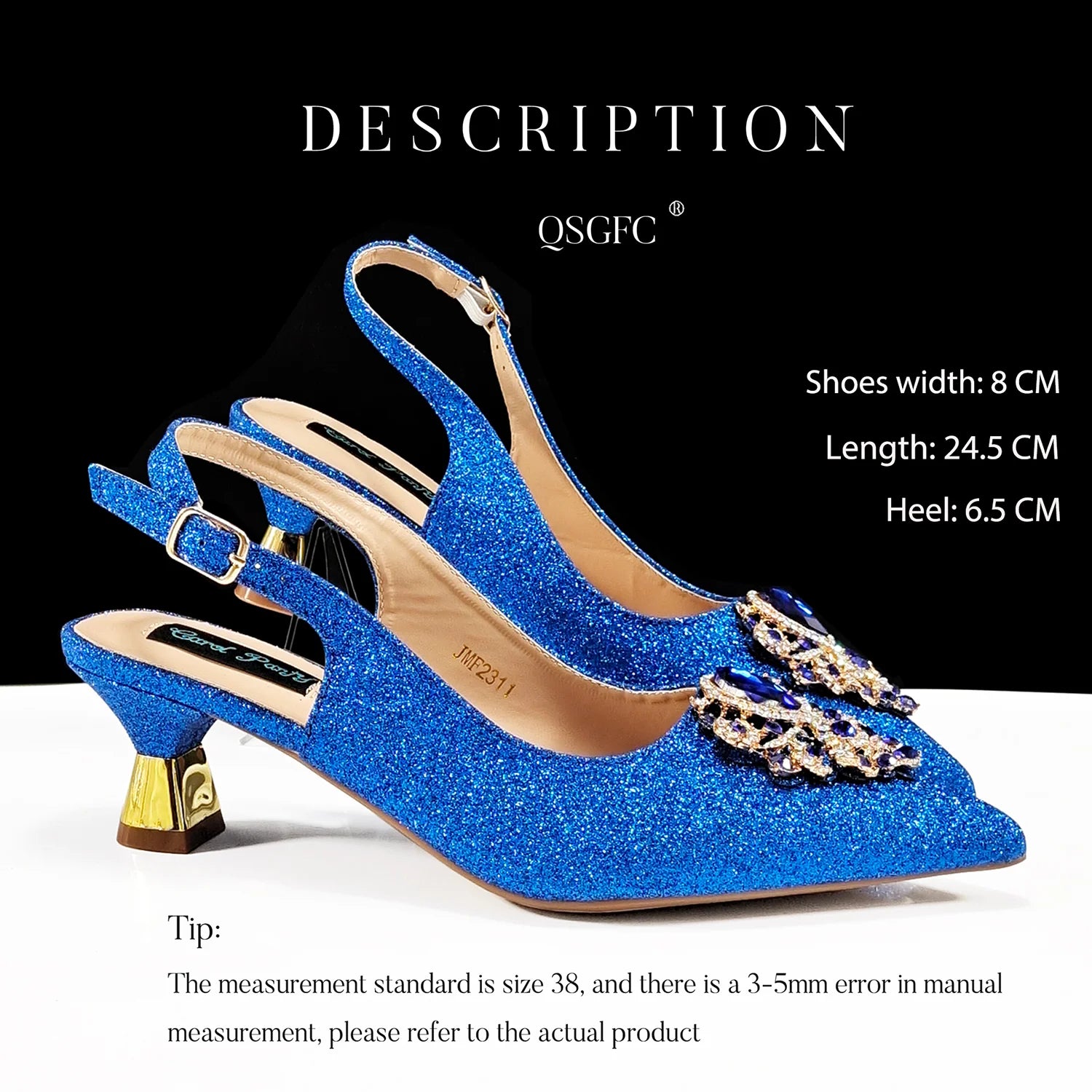 Women's Pointed-Toe Luxury Style High Heels Slingback Shoes With Bag Set - Frimunt Clothing Co.