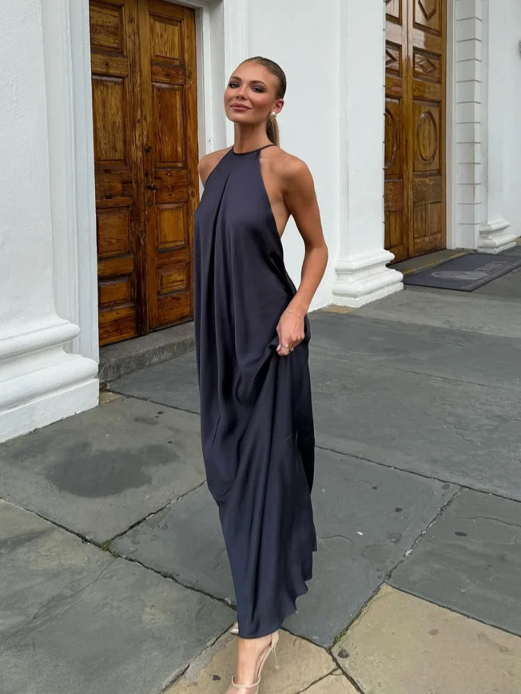 Women's Summer Elegant Halter Maxi Dress