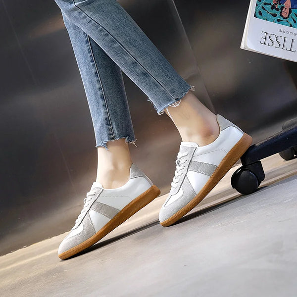 Women's Sneakers Genuine Leather Training Shoes 3 Colors Fall Season