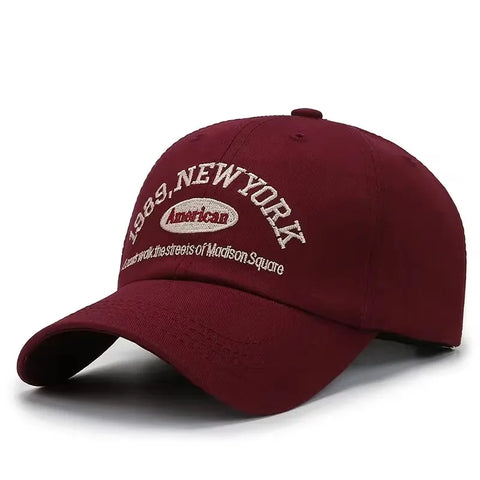 Men's Embroidered 1989 New York Washed Cotton Baseball Hats Adjustable Snapback - Frimunt Clothing Co.