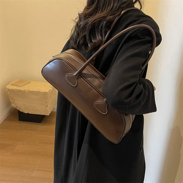 Women's Retro Underarm Shoulder Eco Leather Bag - Frimunt Clothing Co.