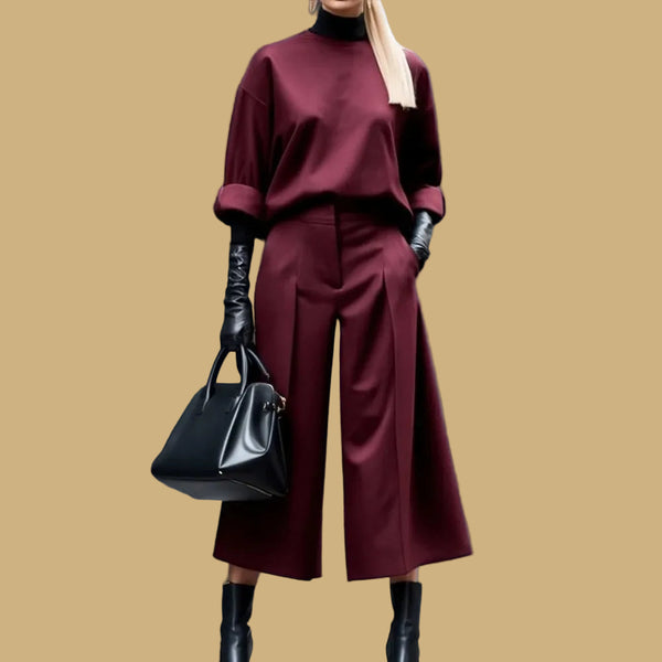 Women's Wide Leg High Waist Pleated Pants