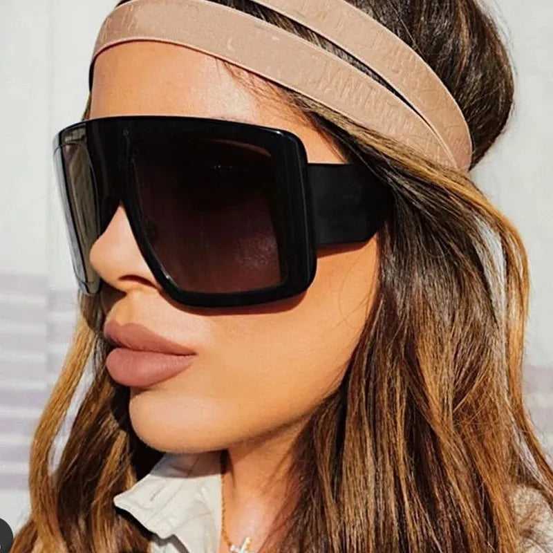Oversized Square Goggle Sunglasses UV400 - Assorted Colors - Frimunt Clothing Co.