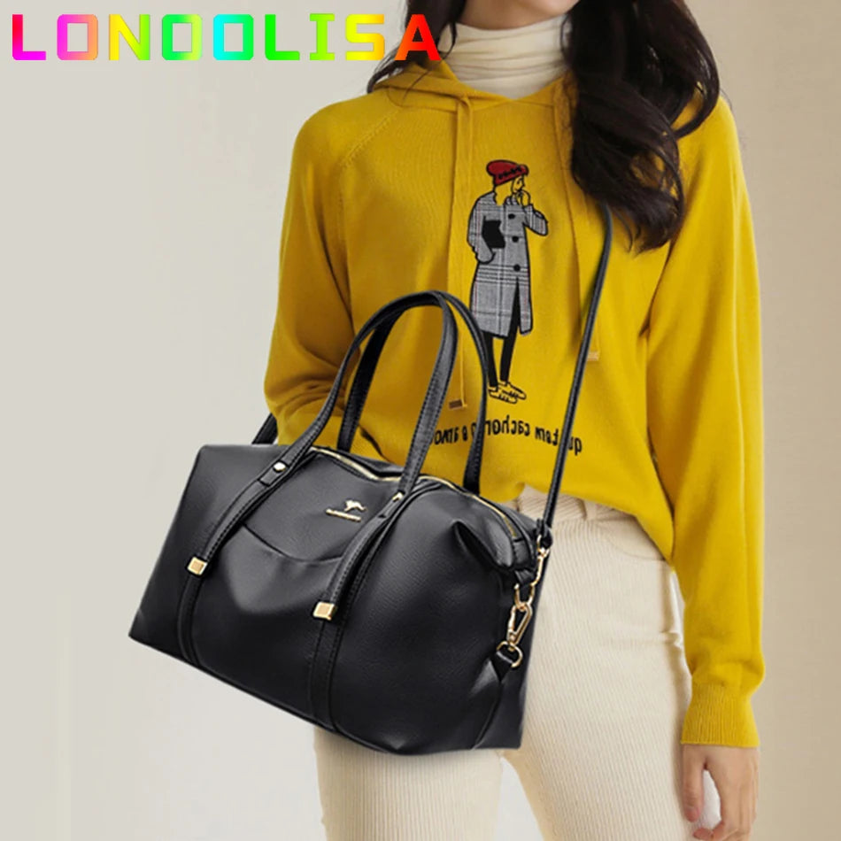 New Luxury Women's Soft Leather Tote Bag Large Capacity Handbag - Frimunt Clothing Co.