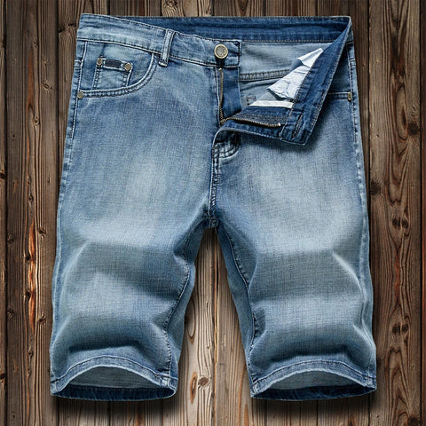 Men's Summer Jeans Shorts Stretch Slim Fit Denim Pants - Frimunt Clothing Co.